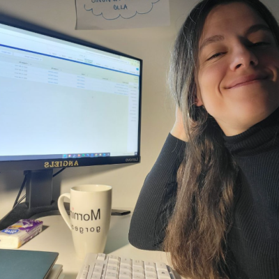 Myself, the author of this website at my desk